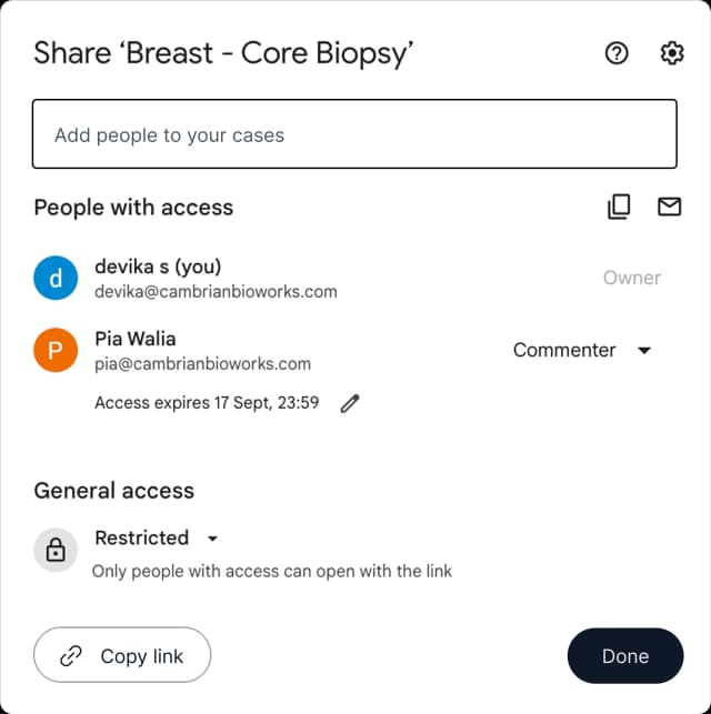 Share Cases for Consultation